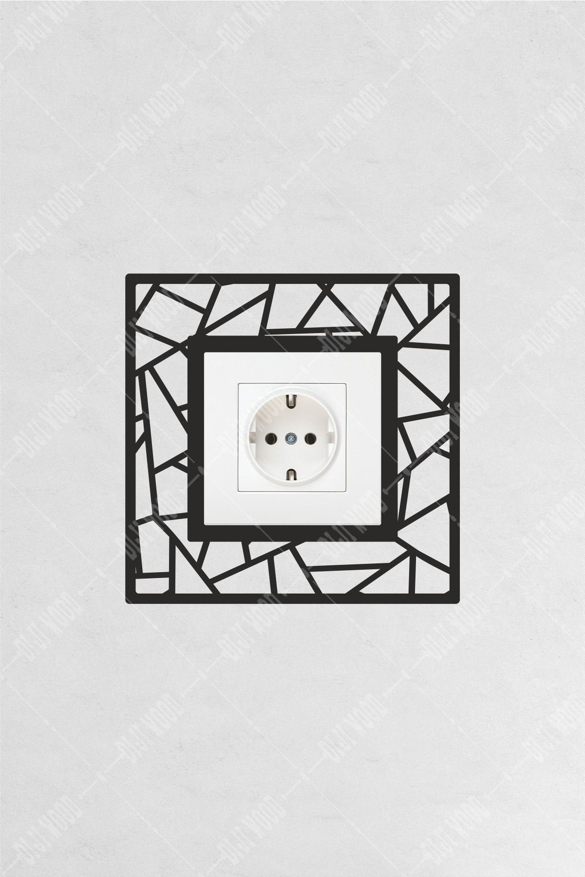 Prizma Dekoratif Tekli Priz Çerçevesi