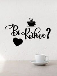 Bi Kahve Ahşap Dekoratif Mutfak Duvar Tablosu
