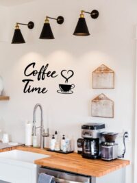 Kahve Köşesi 'Coffee Time' Ahşap Duvar Yazısı