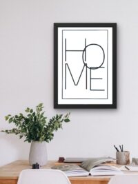 HOME Baskılı Tablo