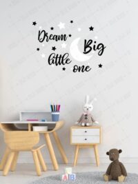 Dream Big Little One Ahşap Duvar Dekoru