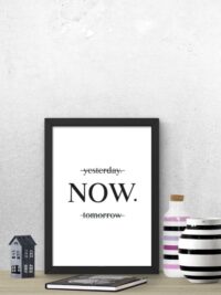 Yesterday Now Tomorrow Çevçeveli Tablo