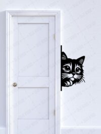 Kapı Yanı Kedi Duvar Dekoru (Sağ)