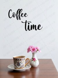 Coffee Time Ahşap Duvar Dekoru